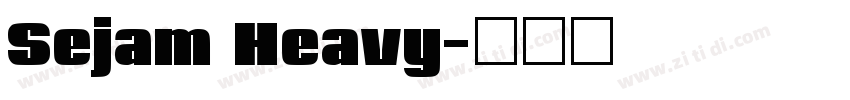 Sejam Heavy字体转换 Sejam Heavy字体转换